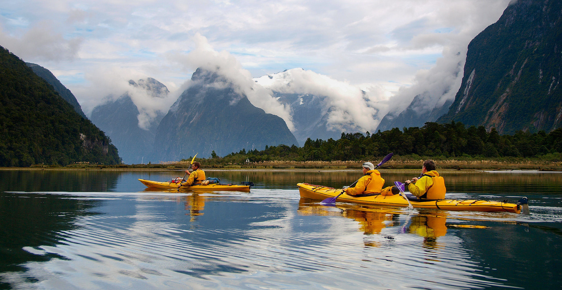 Kayaking in the Milford Sound