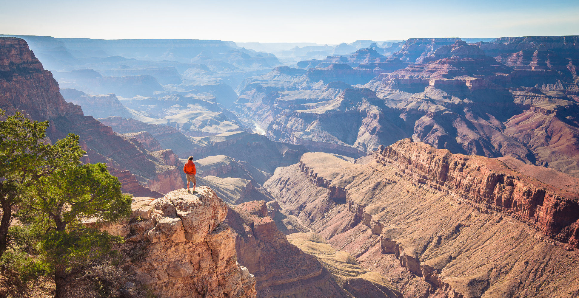 Hiker in Grand Canyon National Park