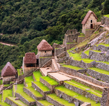 Terraces of Machu Picchu, Peru