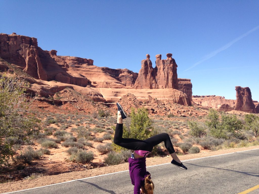 Hand Stand at Three Gossips