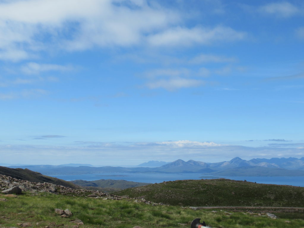 Appreciating the view to the Isle of Skye before a big hike on the Applecross Peninsula