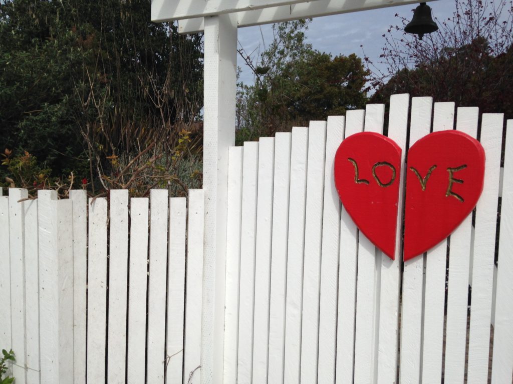 A sign of love in Half Moon Bay