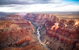 A view of the north and south rims of Grand Canyon National Park