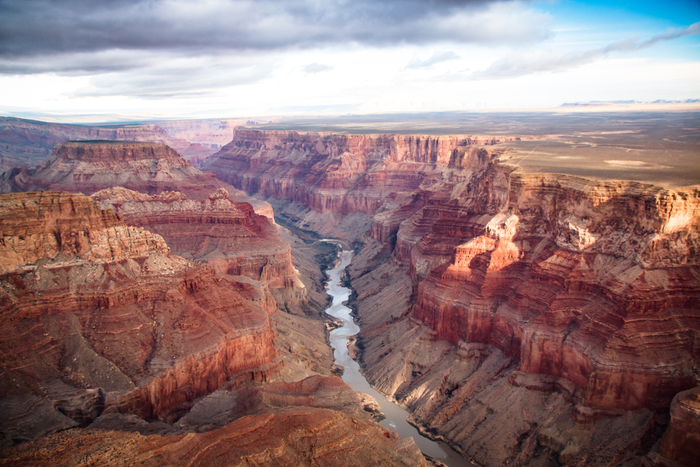 A view of the north and south rims of Grand Canyon National Park