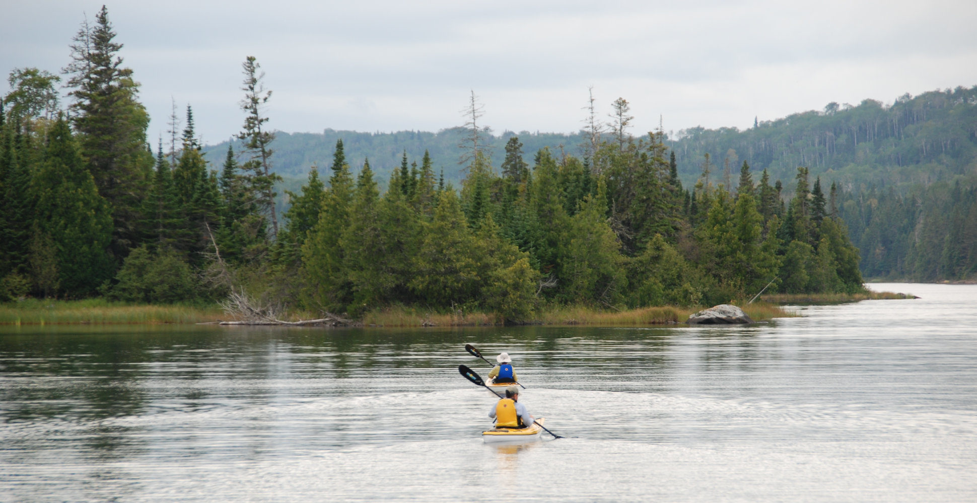 Kayaker in Isle Royale National Park