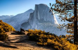 The trail towards Half Dome in Yosemite National Park