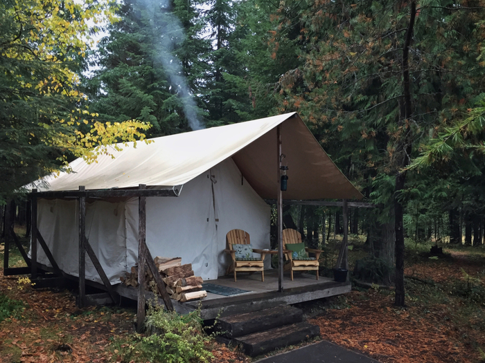 Comfortable camp in Idaho