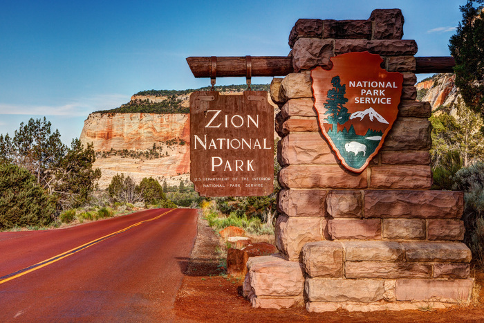 East Entrance of Zion National Park