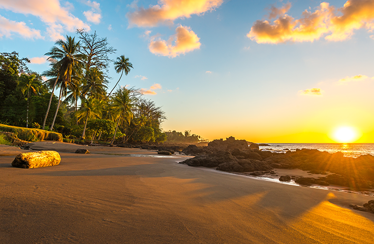 Costa Rica Beaches are great for walking on, and falling in love all over again on