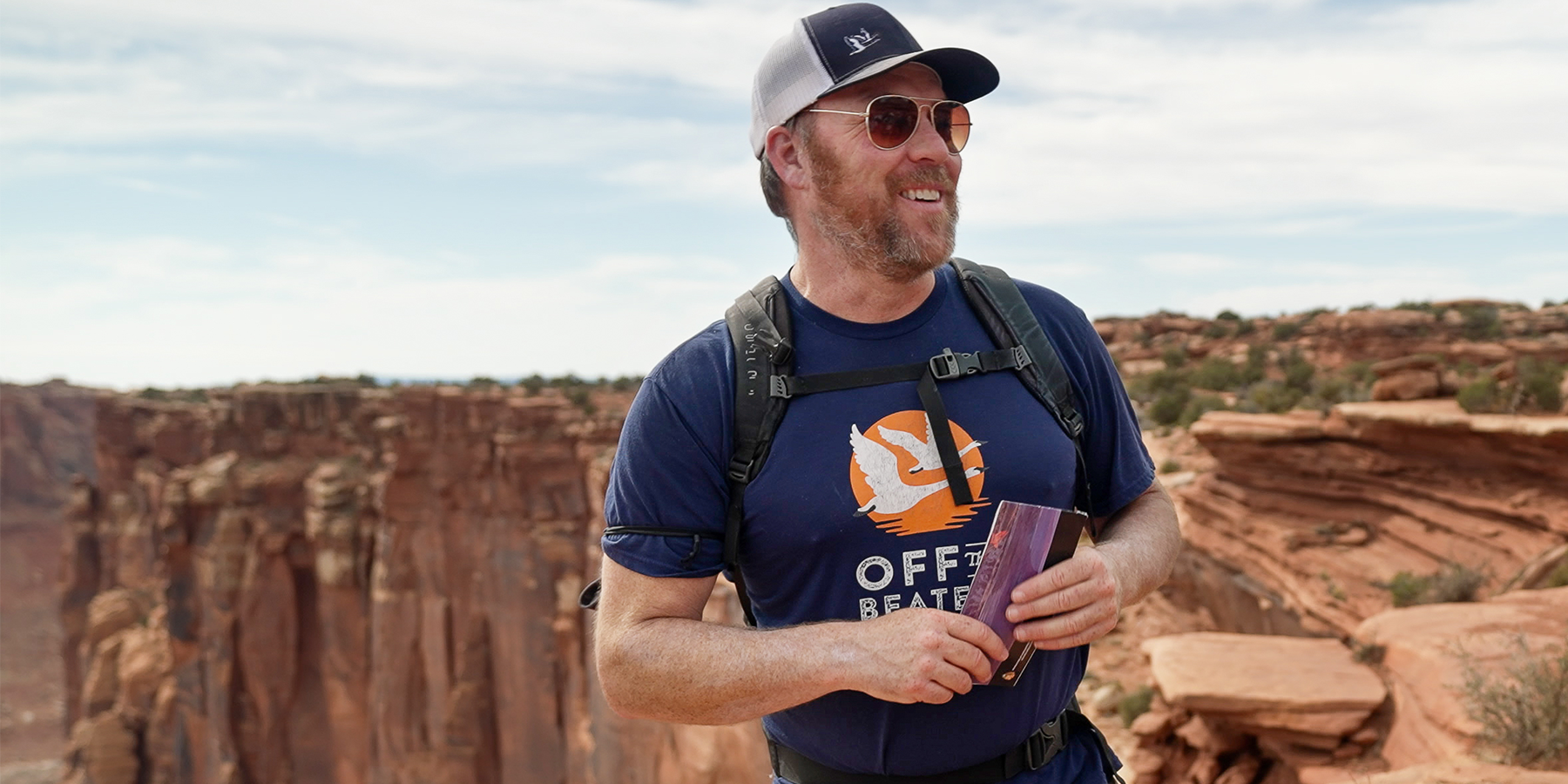 OBP Guide Nathaniel Dodge in Arches National Park