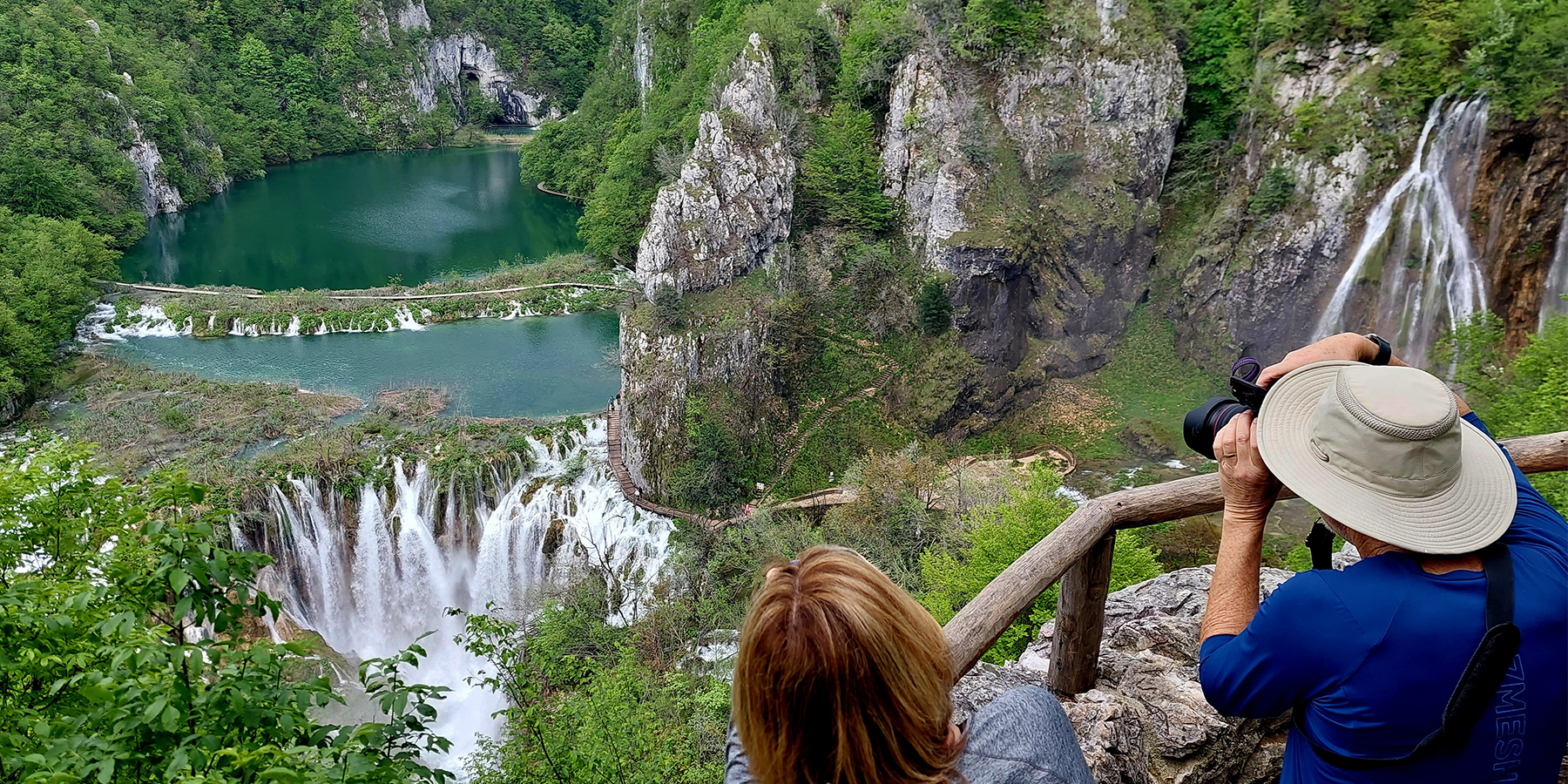OBP Travelers Exploring Plitvice National Park, Croatia