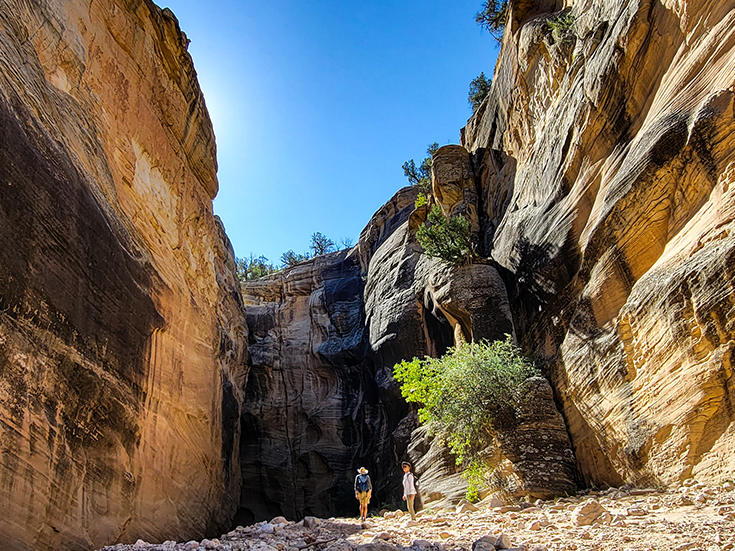 Hiking in the Willis Narrows, Grand Staircase-Escalante NM