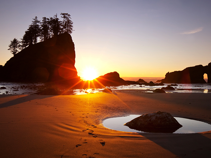 Sunset in Olympic National Park