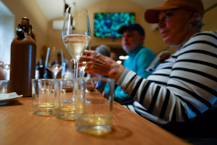 Malvazjia in a wineglass