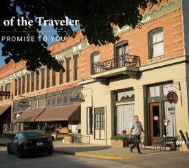 thumbnail for video that says Heart of the Traveler , soul of the place featuring old buildings in Wyoming and man walking down street