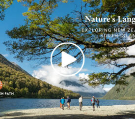 New Zealand's South Island with Off the Beaten Path guests viewing awesome landscape