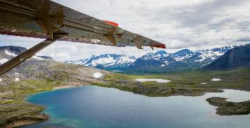 Flying over Katmai National Park & Reserve, Alaska