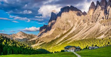 Rifugio in the Dolomite Mountains