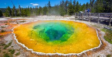 Morning Glory pool in Yellowstone